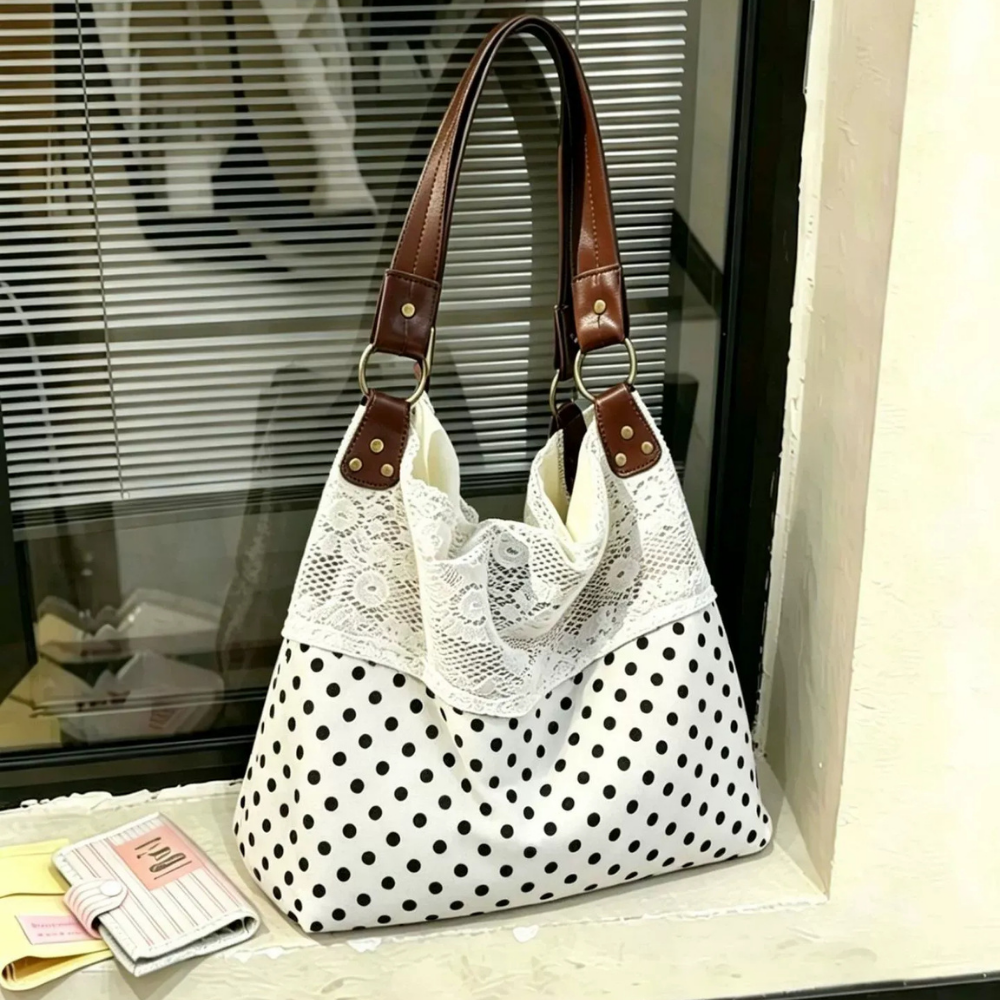 Nivoria Polka Dot Shoulder Bag for Women | Asverra