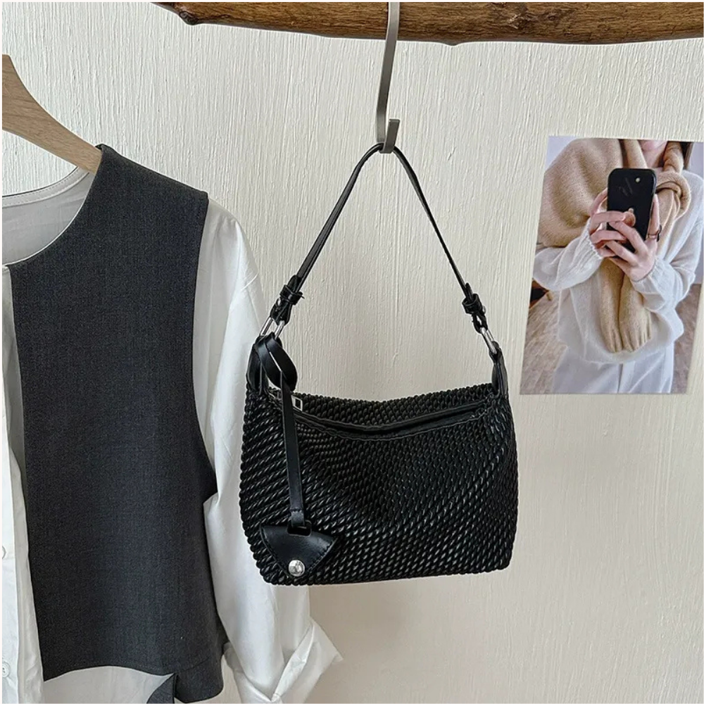 Tissara Woven Shoulder Bag for Women | Asverra
