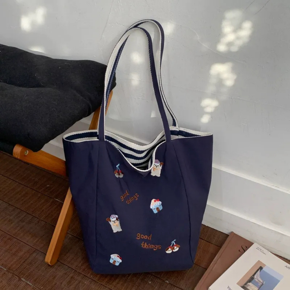 Fioratta Embroidered Tote Bag for Women | Asverra
