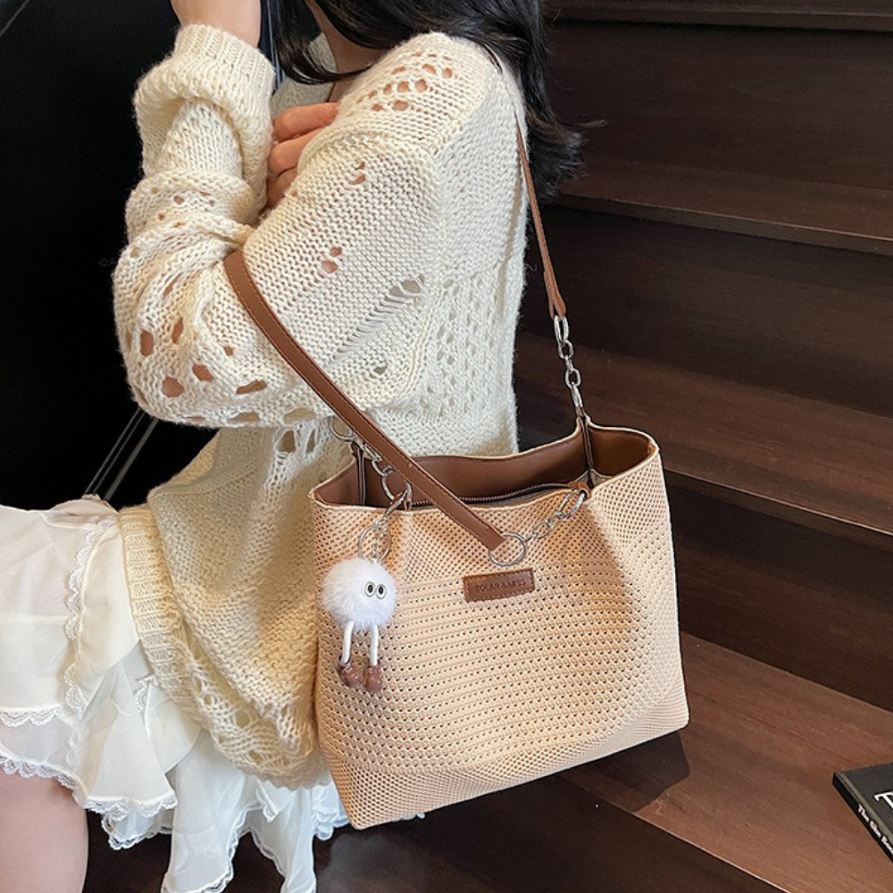 Vivelle Woven Tote Bag for Women | Asverra