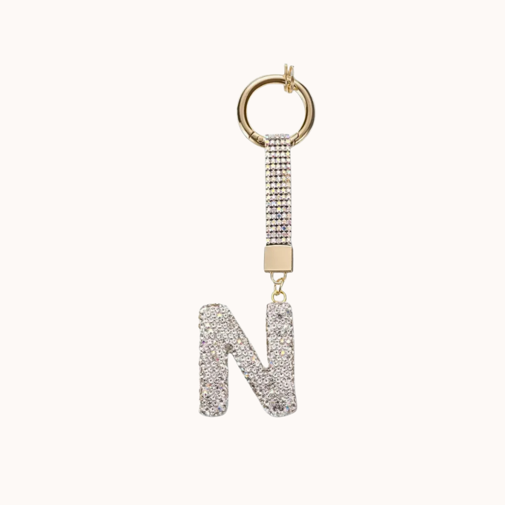 Starry Initials Bag Charm