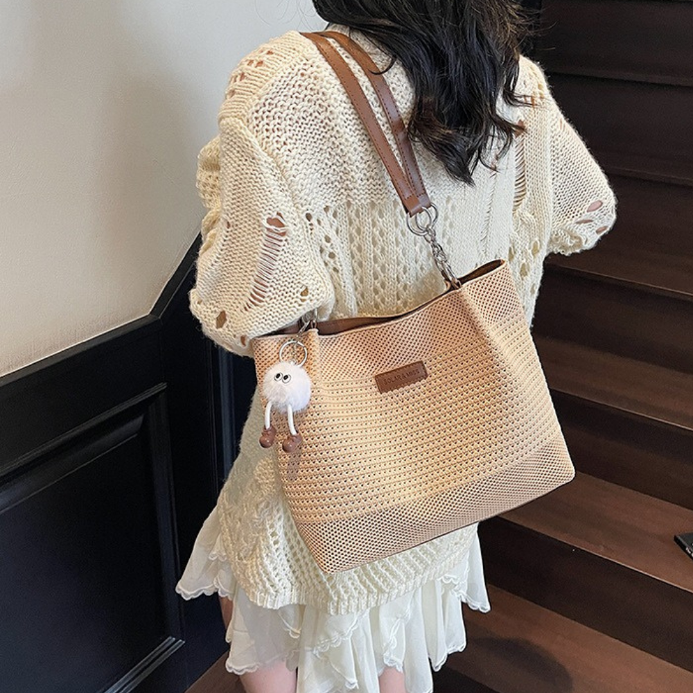 Vivelle Woven Tote Bag for Women | Asverra