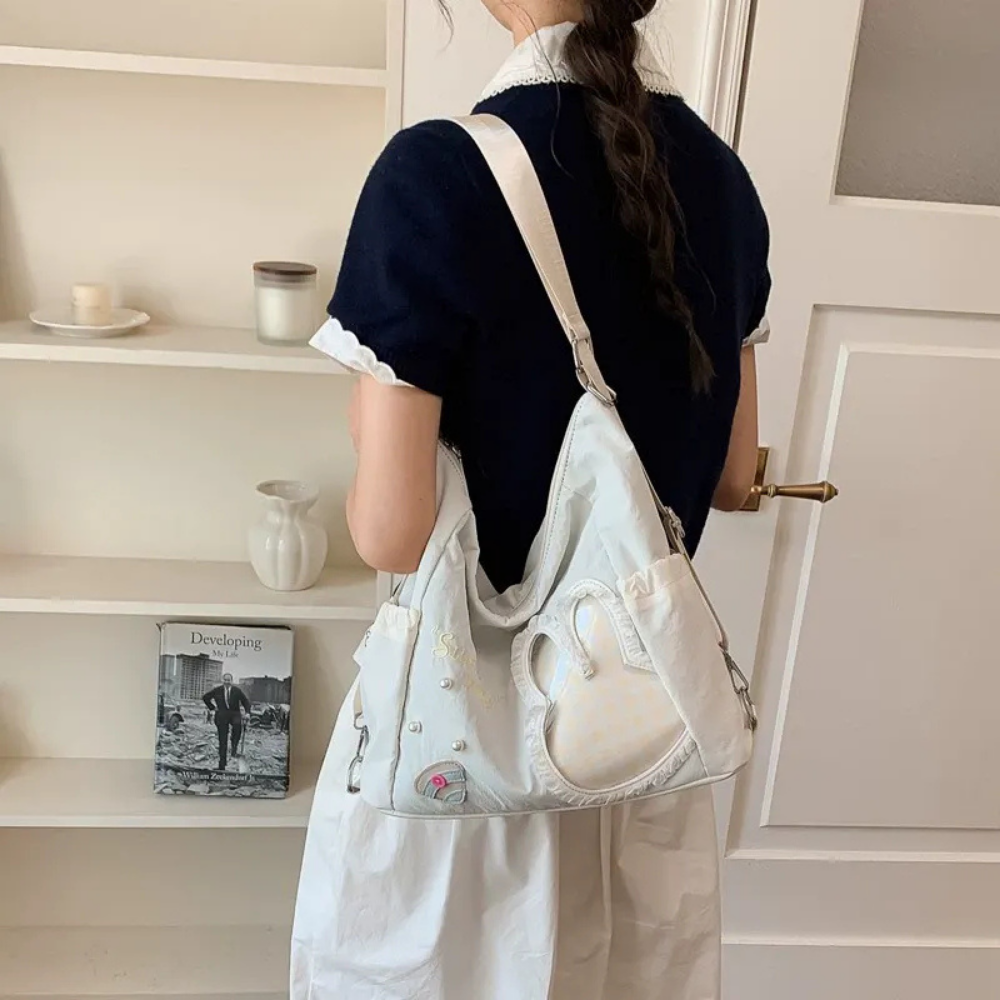 Lusette Bunny Patch Shoulder Bag for Women | Asverra