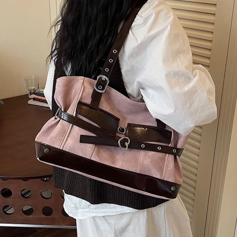 Marnica Belted Shoulder Bag for Women | Asverra