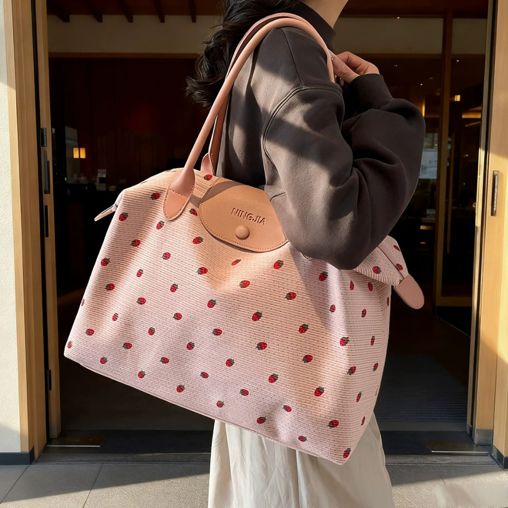 Fraiselle Strawberry Tote Bag for Women | Asverra