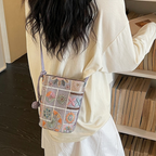 Mosaira Embroidered Bucket Bag for Women | Asverra
