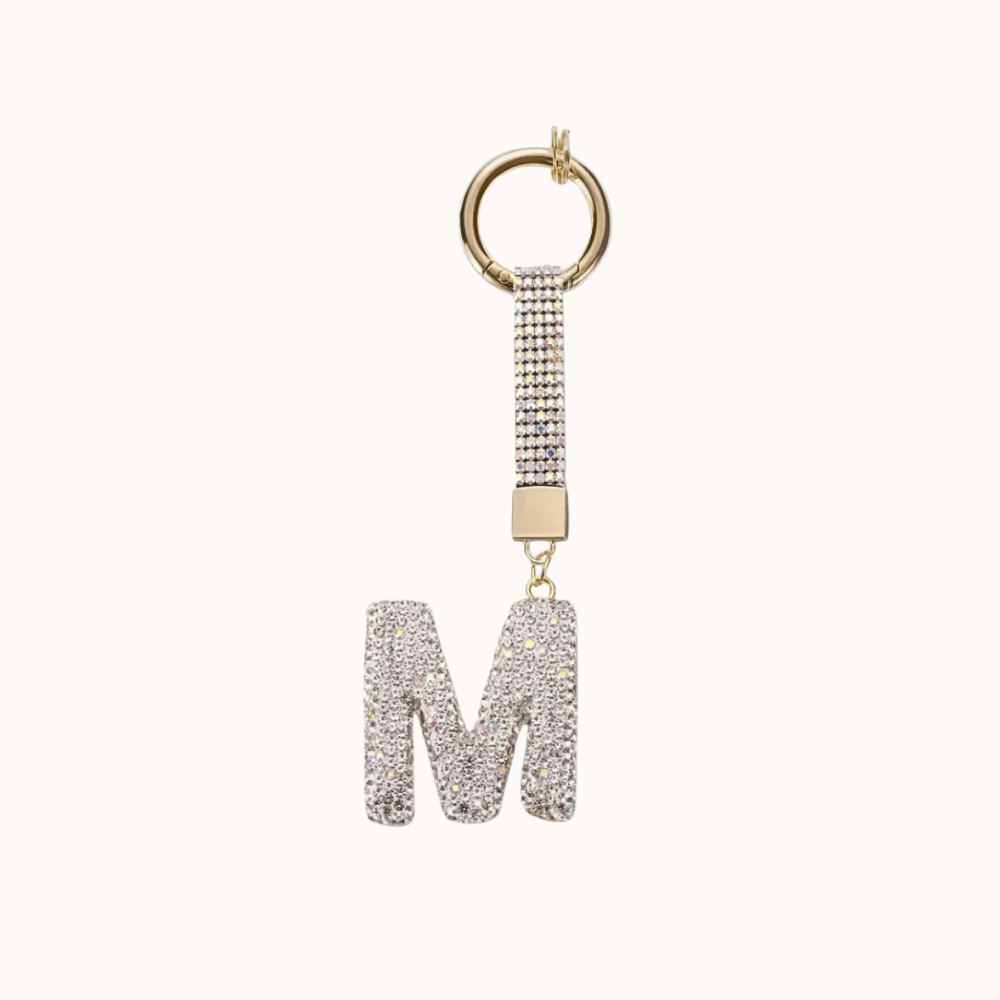 Starry Initials Bag Charm