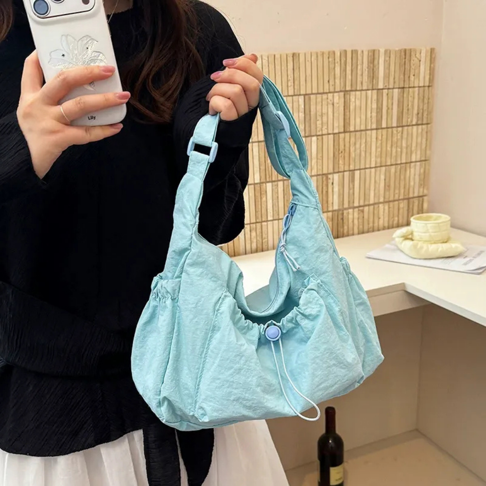 Thalara Ruched Shoulder Bag for Women | Asverra