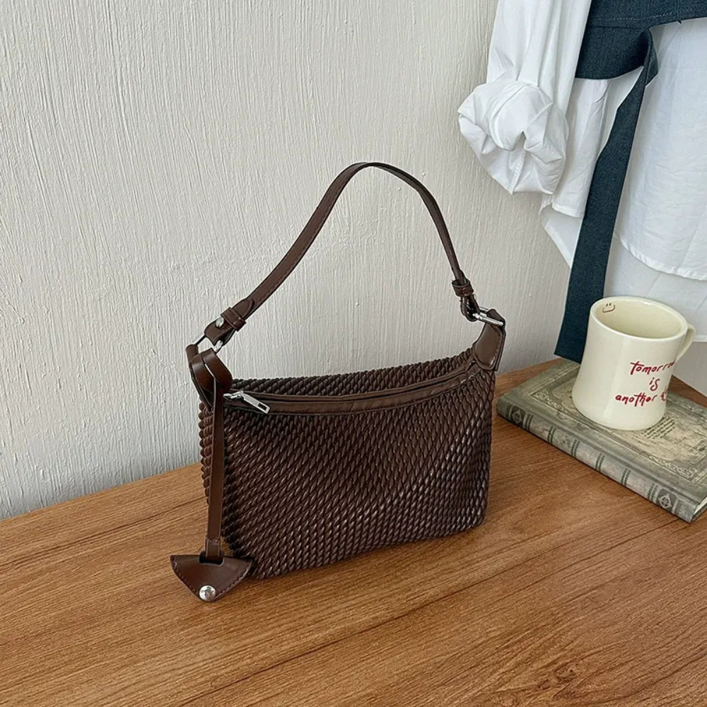 Tissara Woven Shoulder Bag for Women | Asverra