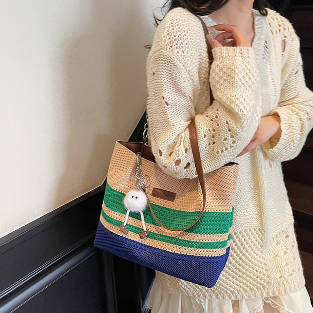 Vivelle Woven Tote Bag for Women | Asverra
