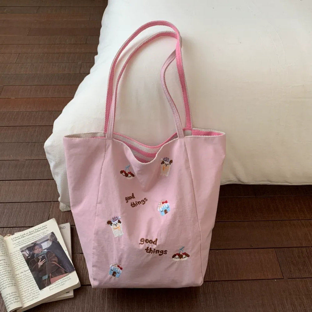 Fioratta Embroidered Tote Bag for Women | Asverra