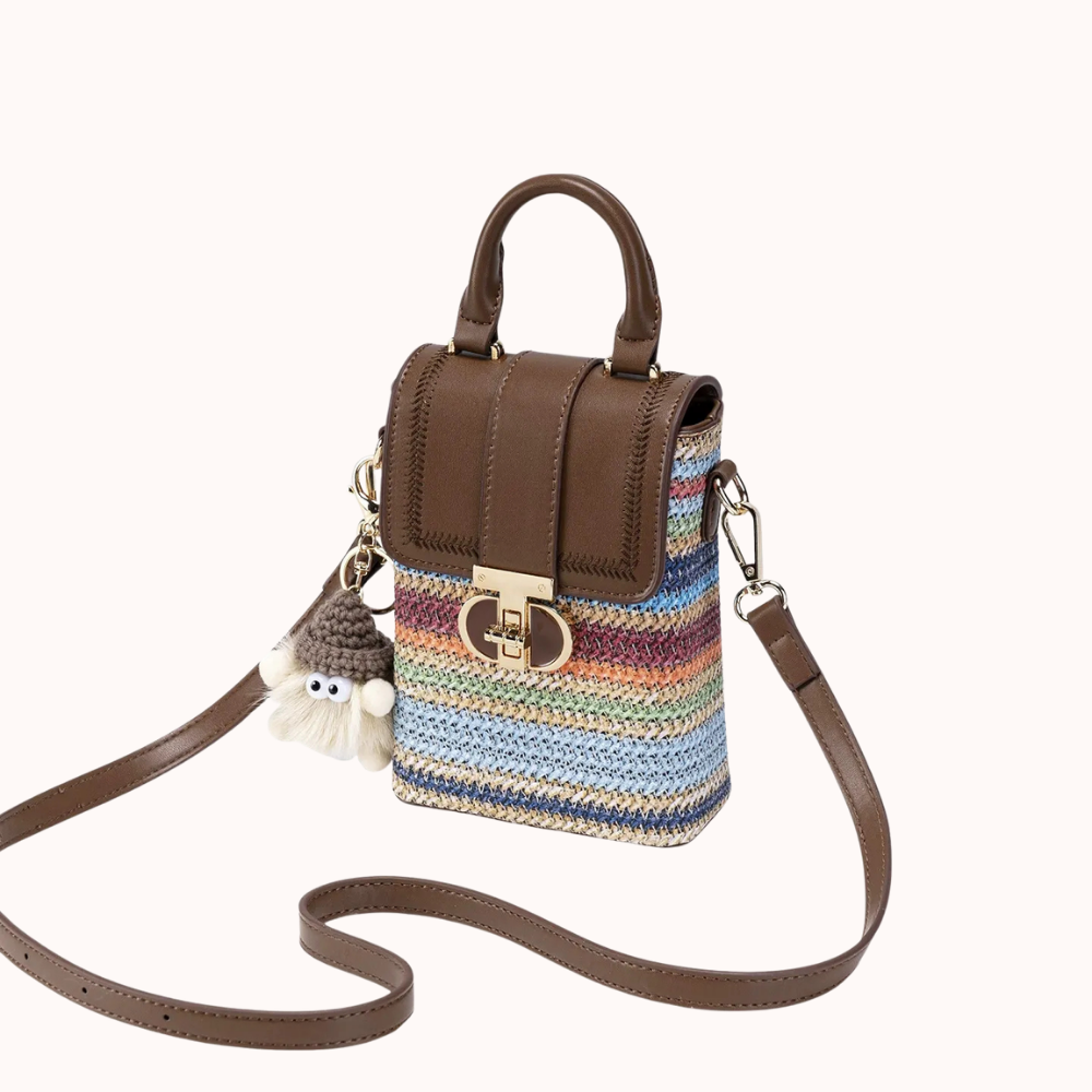 Arcelle Woven Phone Bag for Women | Asverra