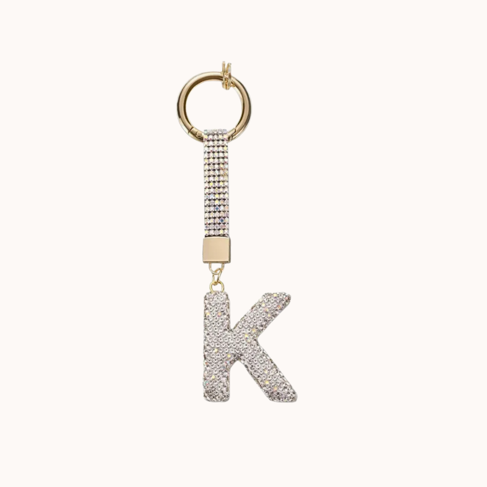 Starry Initials Bag Charm
