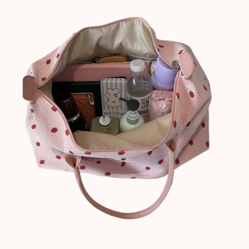 Fraiselle Strawberry Tote Bag for Women | Asverra
