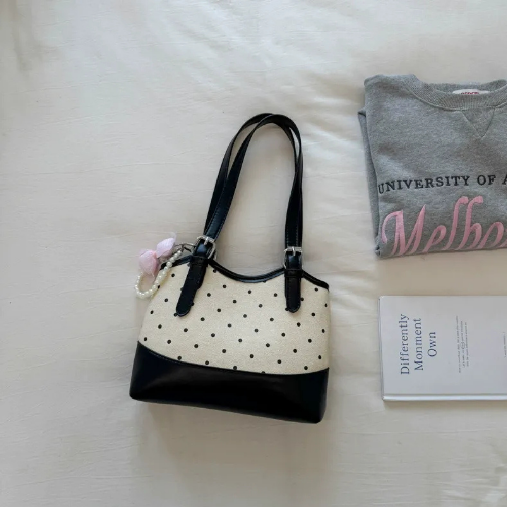 Noirette Bow Charm Shoulder Bag for Women | Asverra