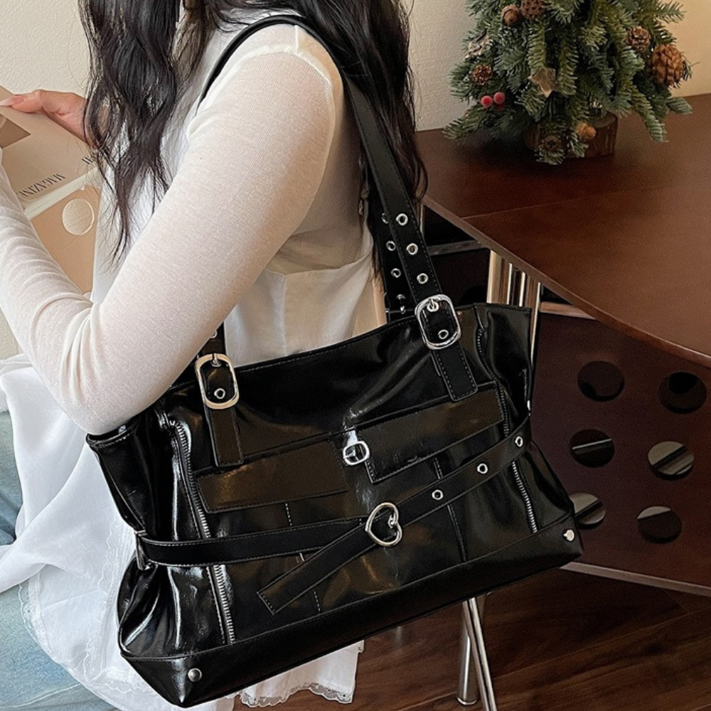 Marnica Belted Shoulder Bag for Women | Asverra