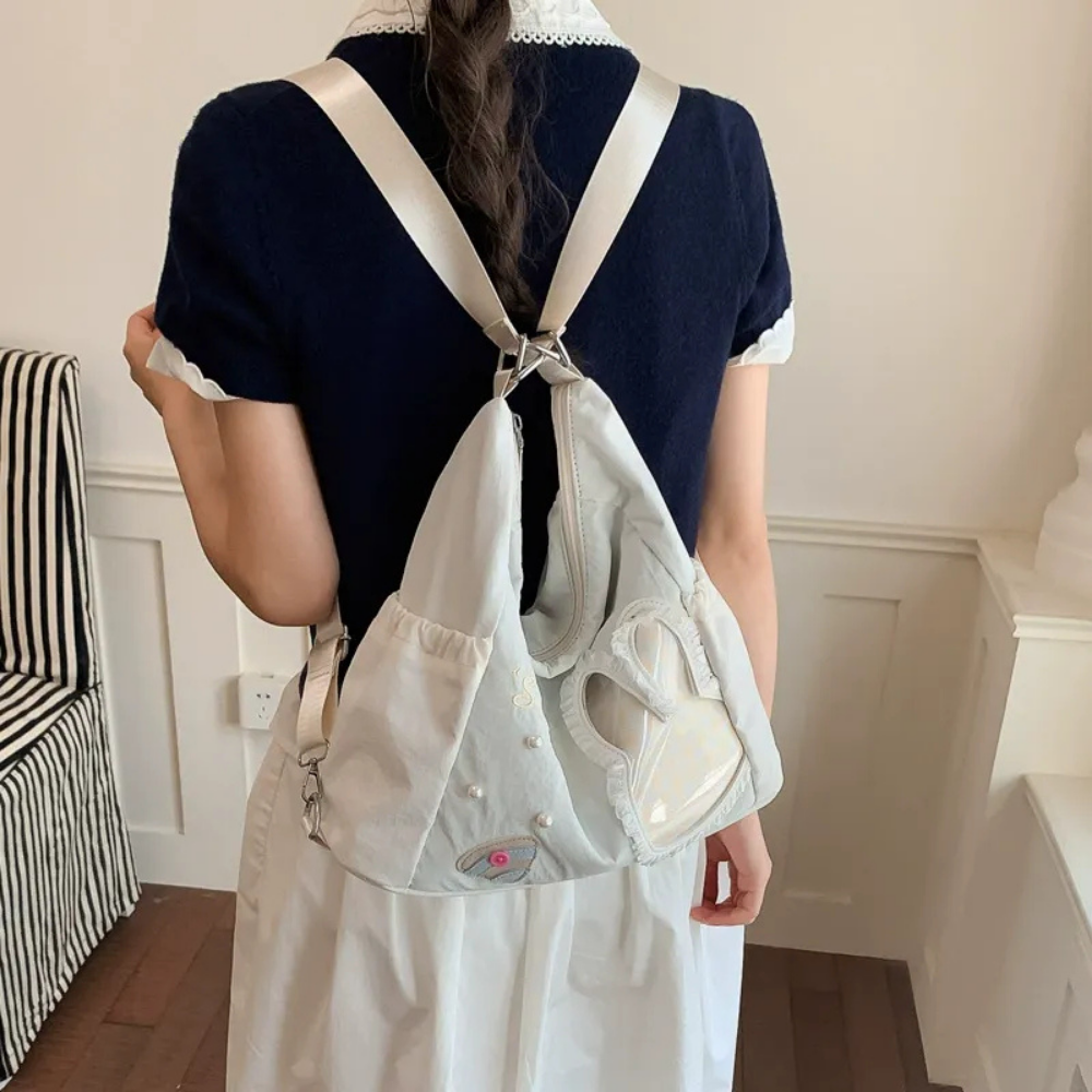 Lusette Bunny Patch Shoulder Bag for Women | Asverra