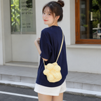 Solenne Gingham Flower Mini Shoulder Bag for Women | Asverra