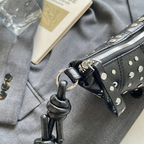 Tavrina Studded Croissant Shoulder Bag for Women | Asverra