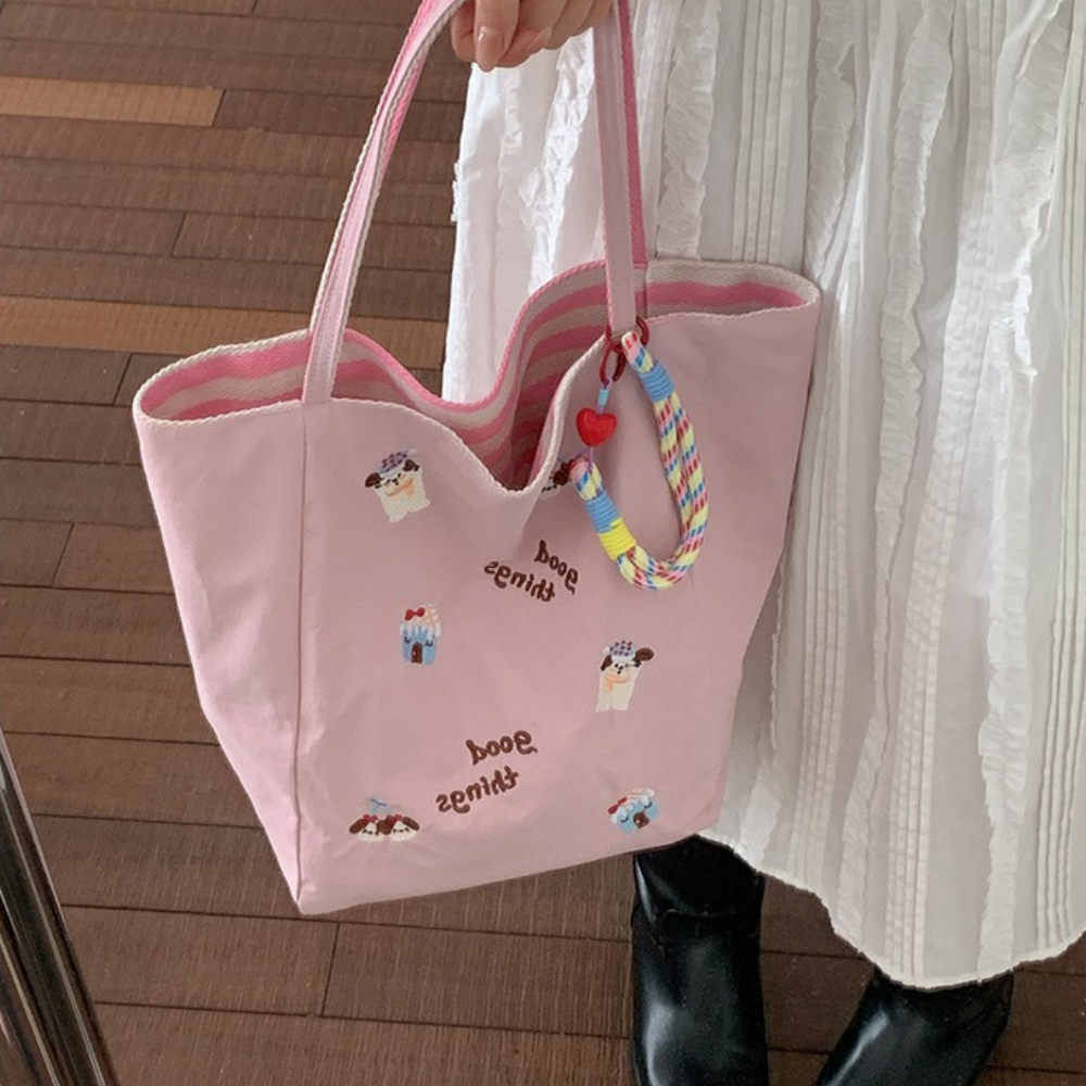 Fioratta Embroidered Tote Bag for Women | Asverra