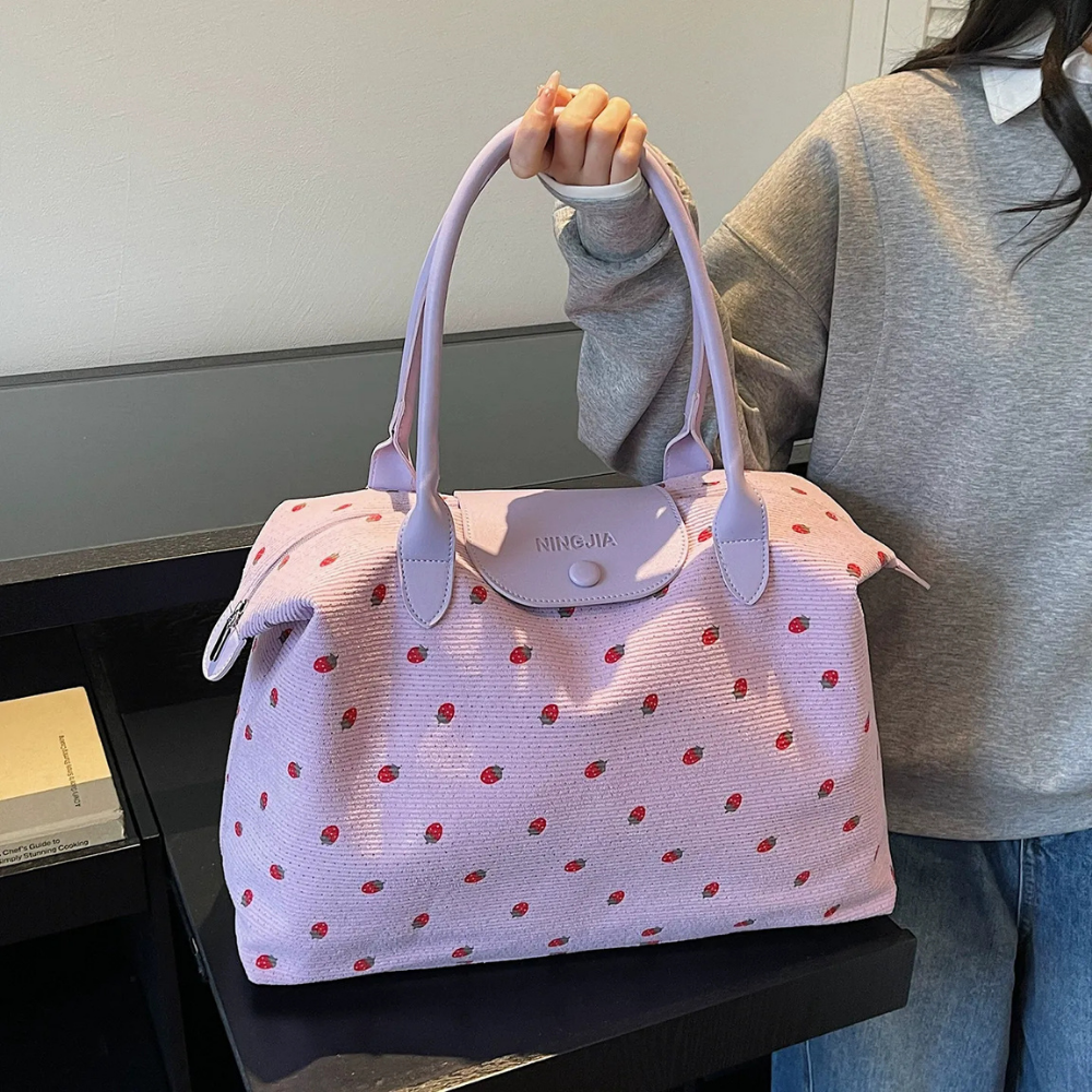 Fraiselle Strawberry Tote Bag for Women | Asverra