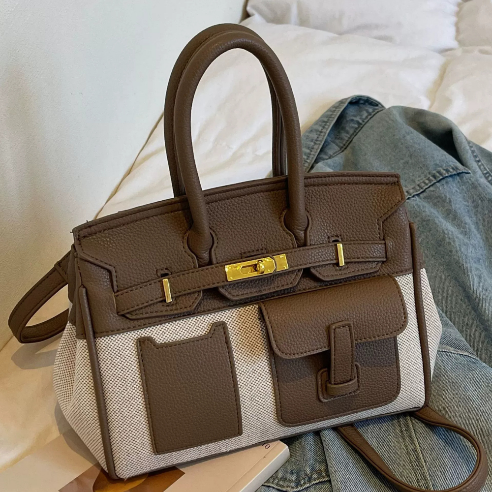 Ambrisa Pocket Satchel Bag for Women | Asverra