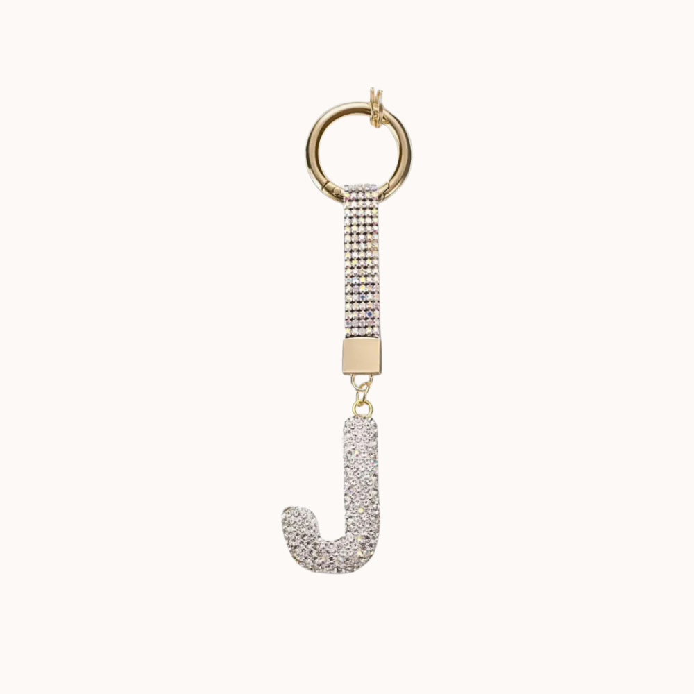 Starry Initials Bag Charm
