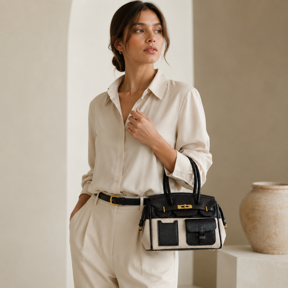 Ambrisa Pocket Satchel Bag for Women | Asverra