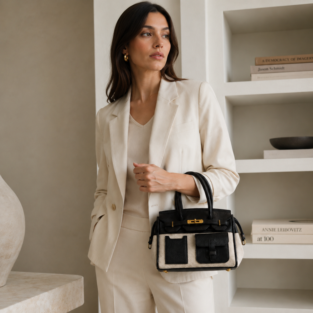 Ambrisa Pocket Satchel Bag for Women | Asverra