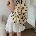 Pimelia Polka Dot Backpack for Women | Asverra