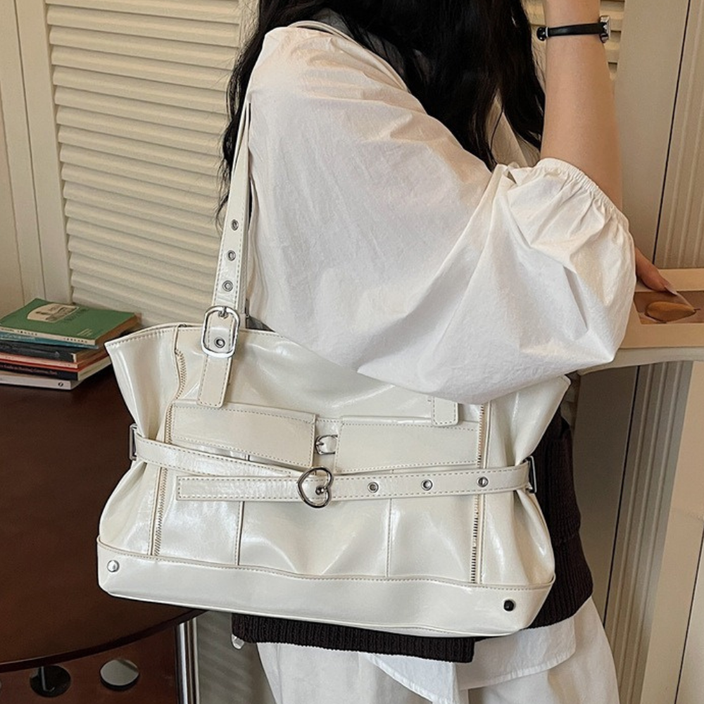 Marnica Belted Shoulder Bag for Women | Asverra