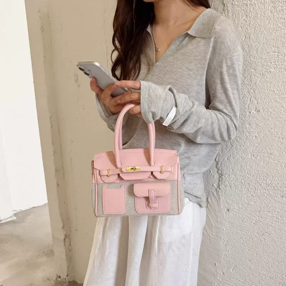 Ambrisa Pocket Satchel Bag for Women | Asverra