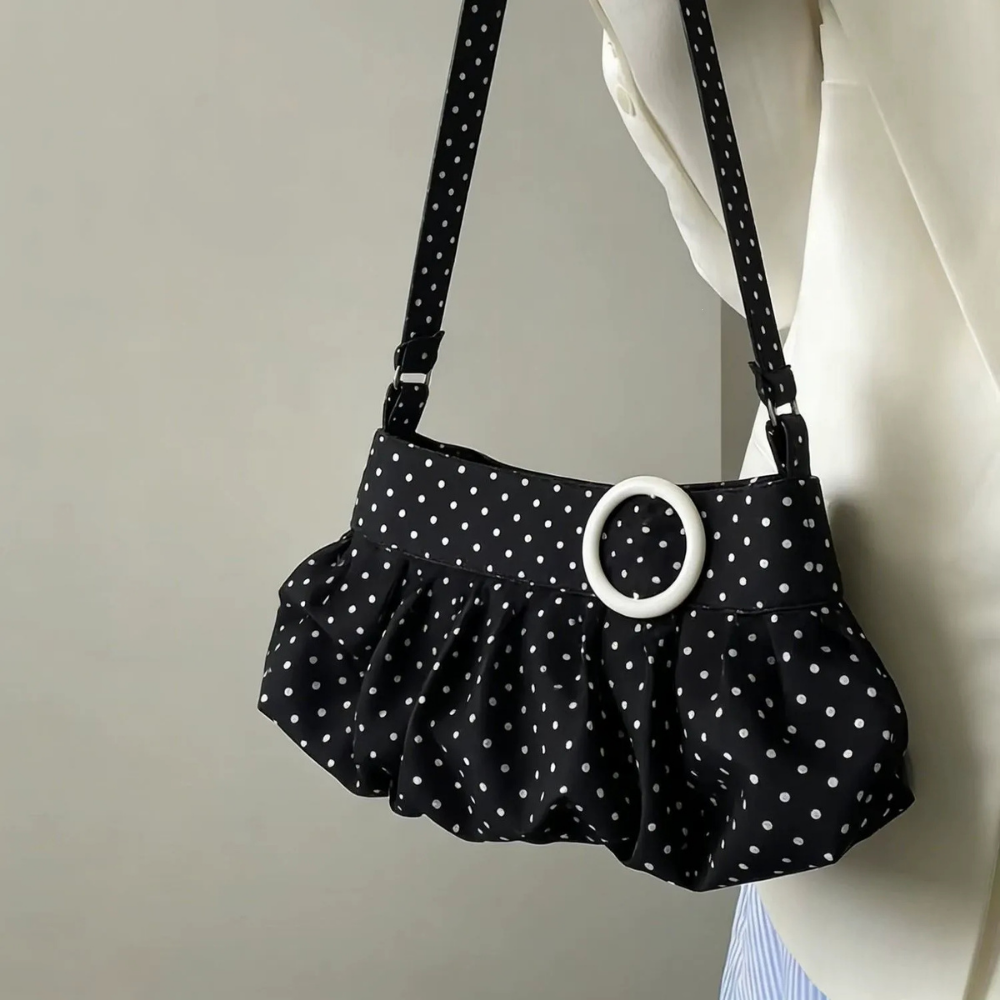 Taviola Polka Dot Shoulder Bag for Women | Asverra