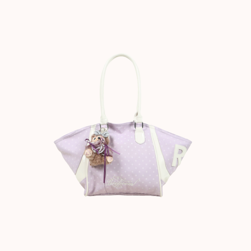 Lavitra Polka Dot Tote Bag for Women | Asverra الصورة الرئيسية