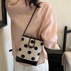 Dotelle Polka Dot Bucket Bag