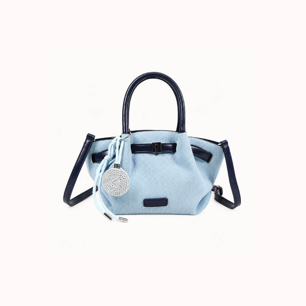 Dovela Contrast-Trim Mini Handbag for Women | Asverra