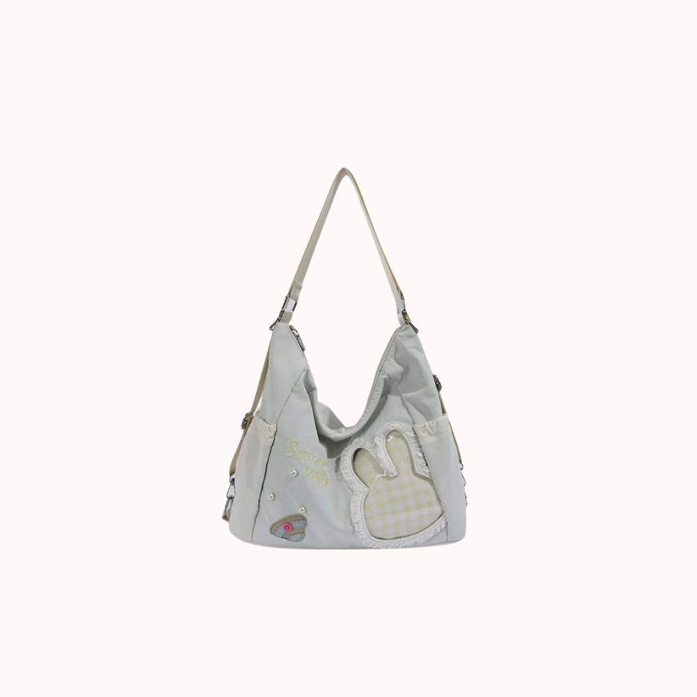 Lusette Bunny Patch Shoulder Bag for Women | Asverra