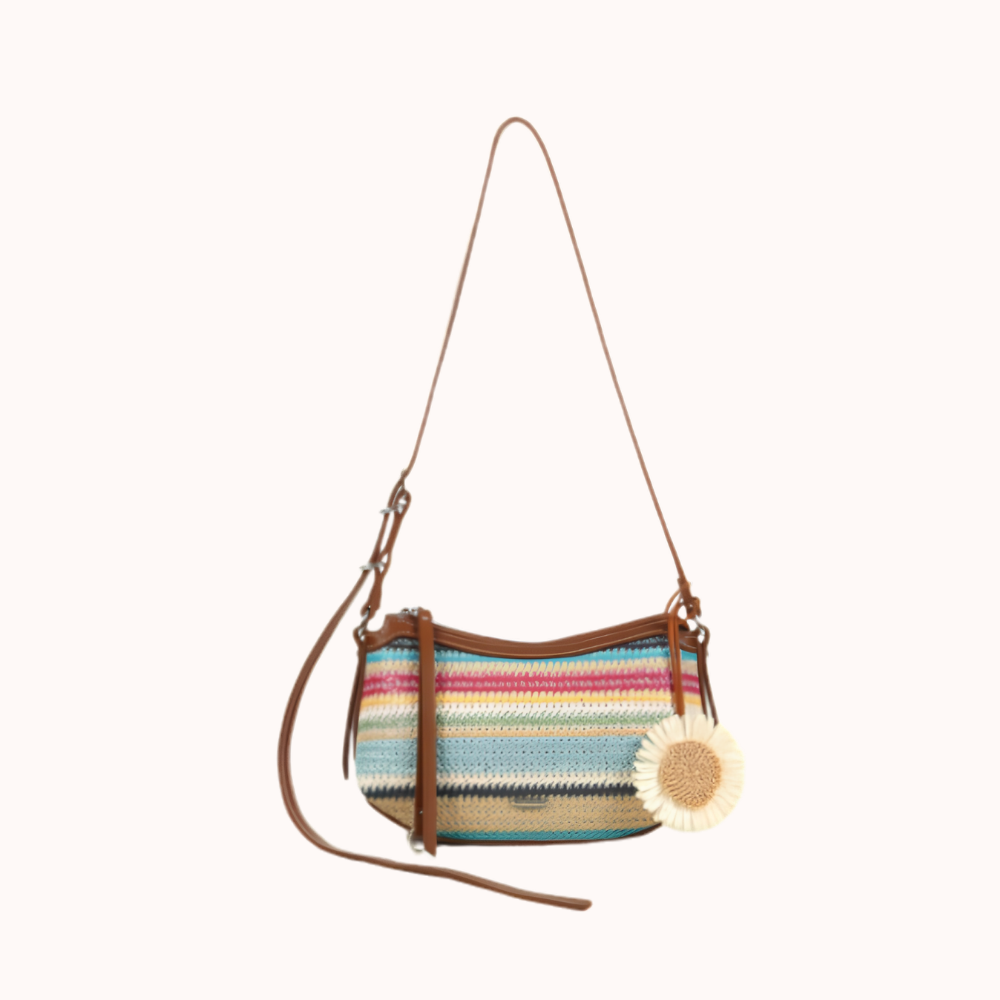 Solene Woven Shoulder Bag for Women | Asverra