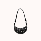 Tavrina Studded Croissant Shoulder Bag for Women | Asverra