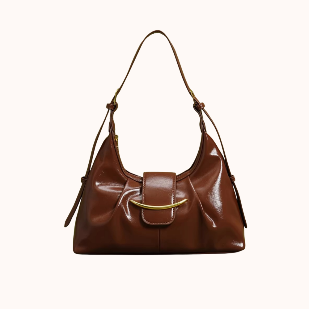 Meddréa Glossy Shoulder Bag for Women | Asverra