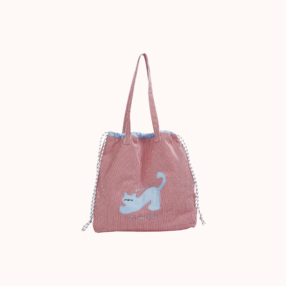 Zephyra Cat Patch Tote Bag for Women | Asverra