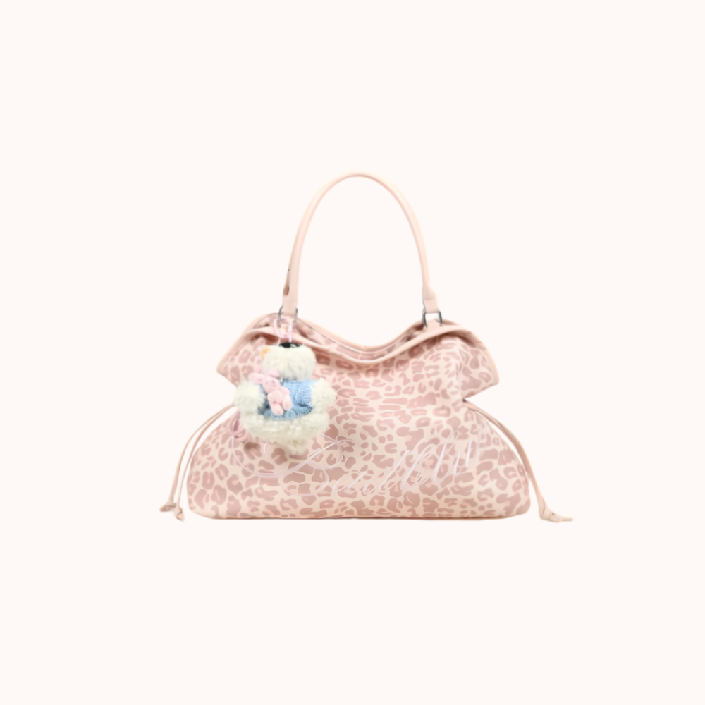 Roselle Leopard Print Shoulder Bag for Women | Asverra
