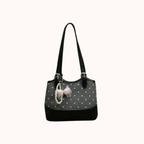 Noirette Bow Charm Shoulder Bag for Women | Asverra