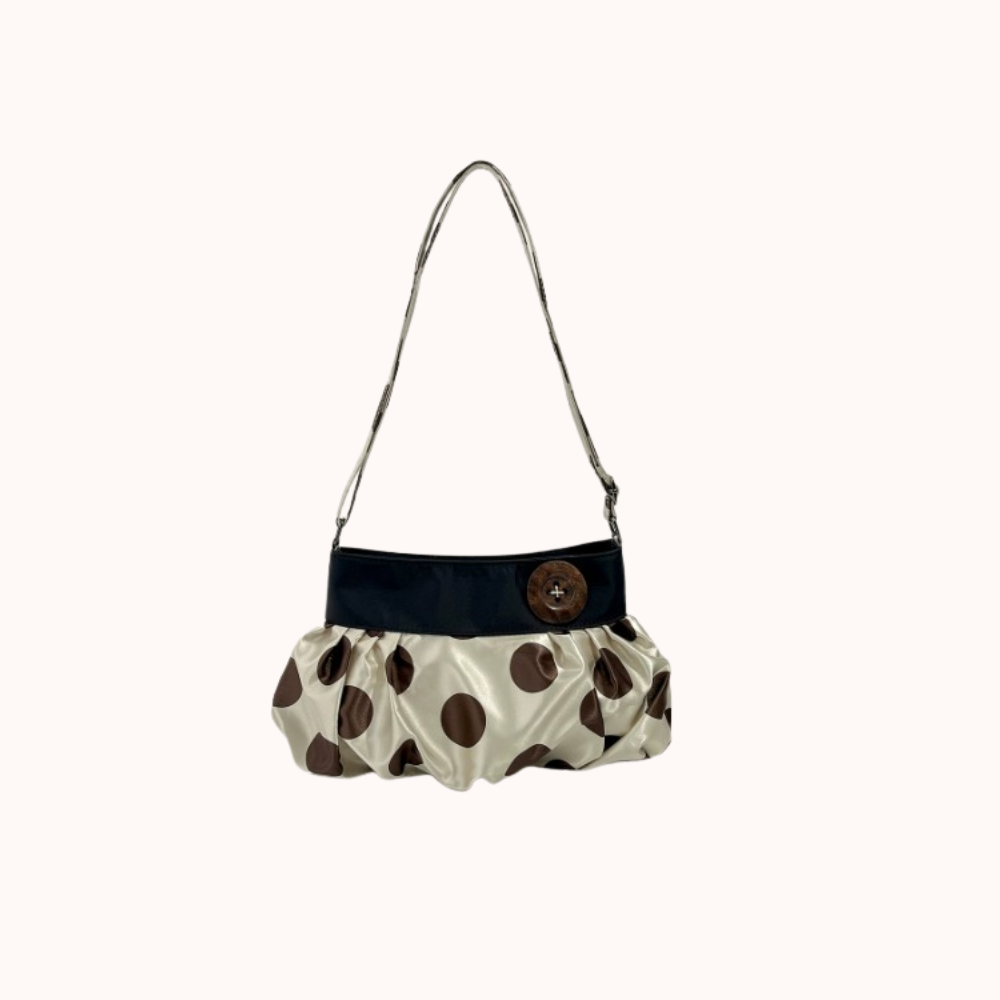 Elara Polka Dot Cloud Shoulder Bag for Women | Asverra
