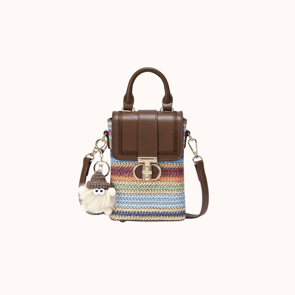 Arcelle Woven Phone Bag for Women | Asverra الصورة الرئيسية