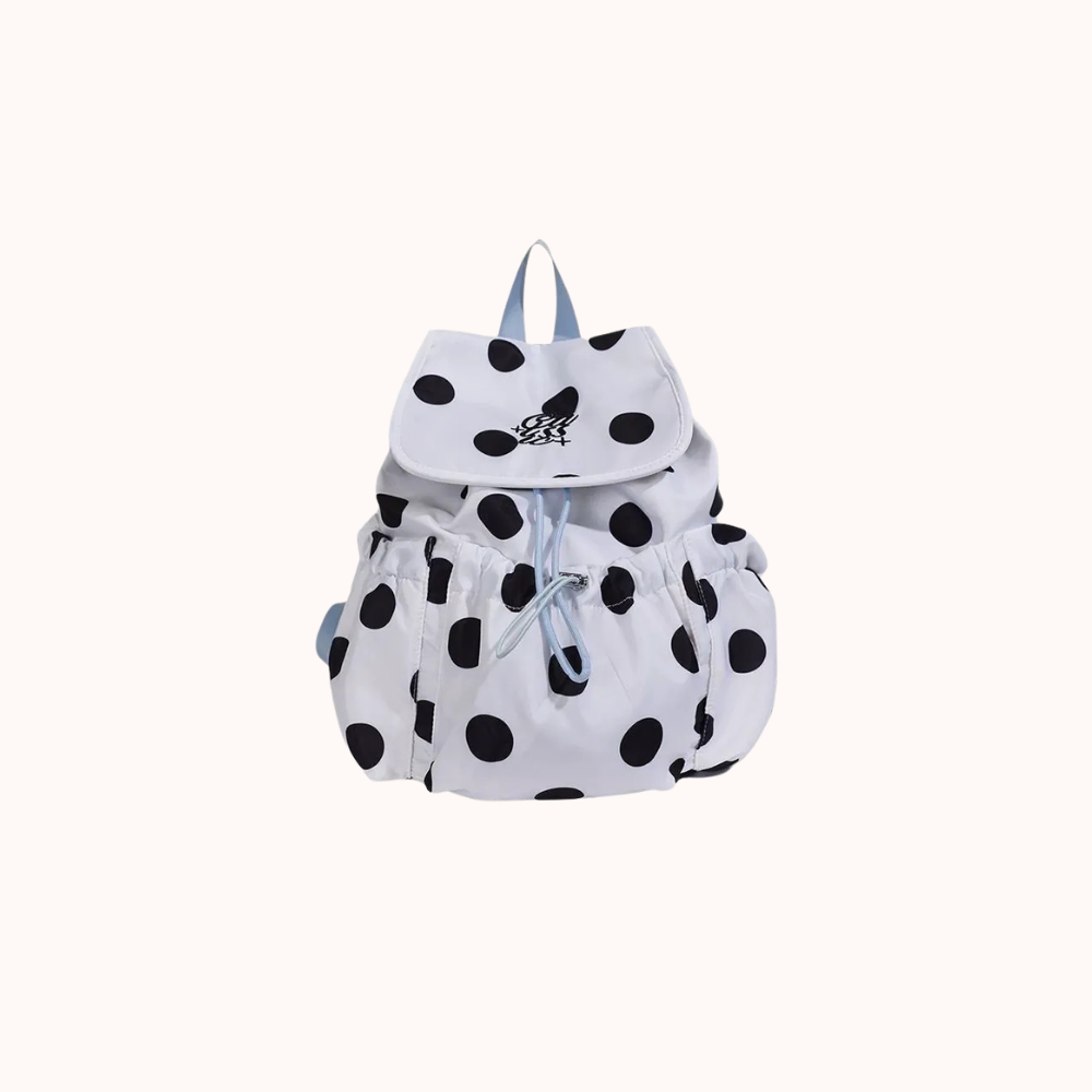 Pimelia Polka Dot Backpack for Women | Asverra