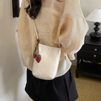 Fruttina Strawberry Charm Bucket Bag
