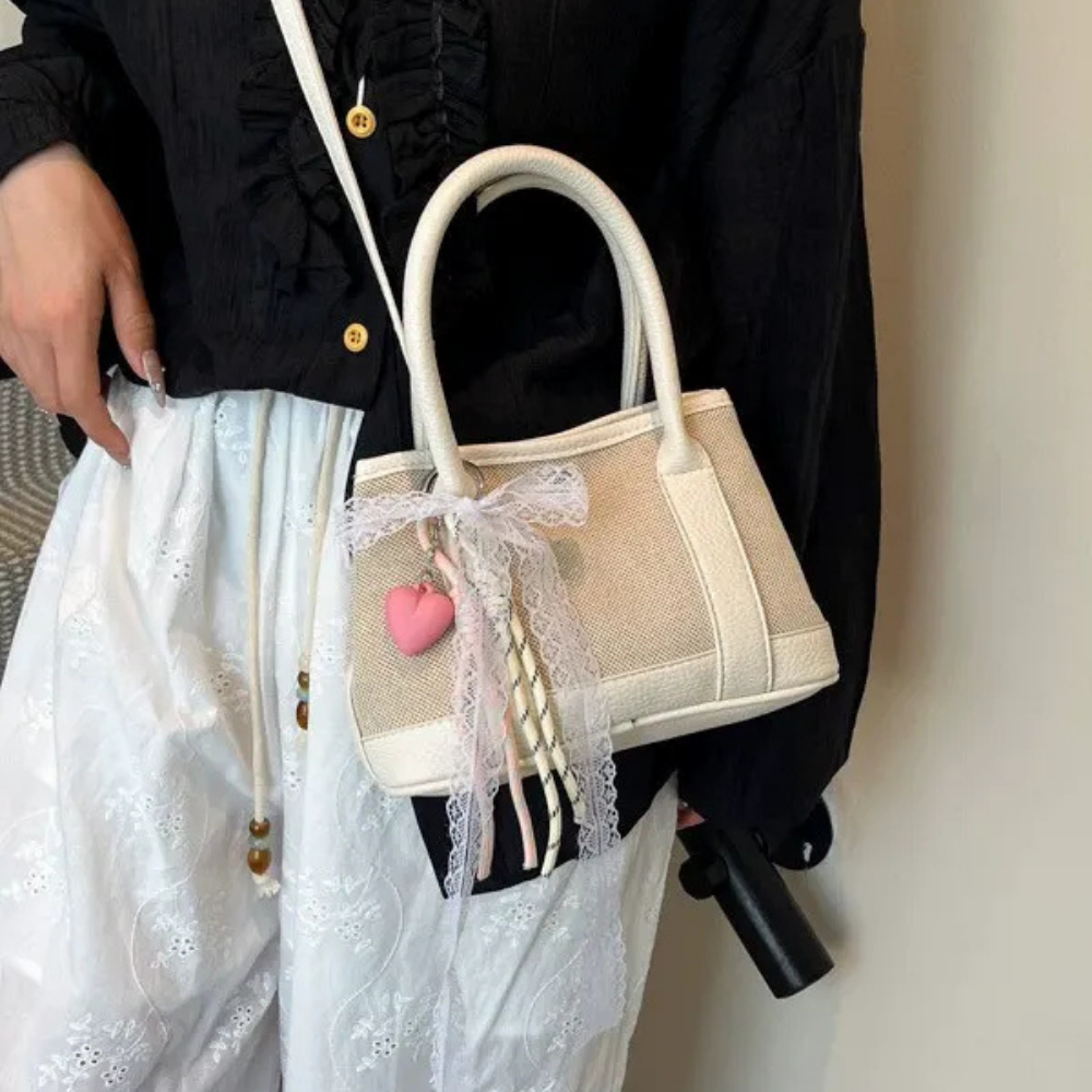 Liorvane Lace Charm Mini Handbag for Women | Asverra