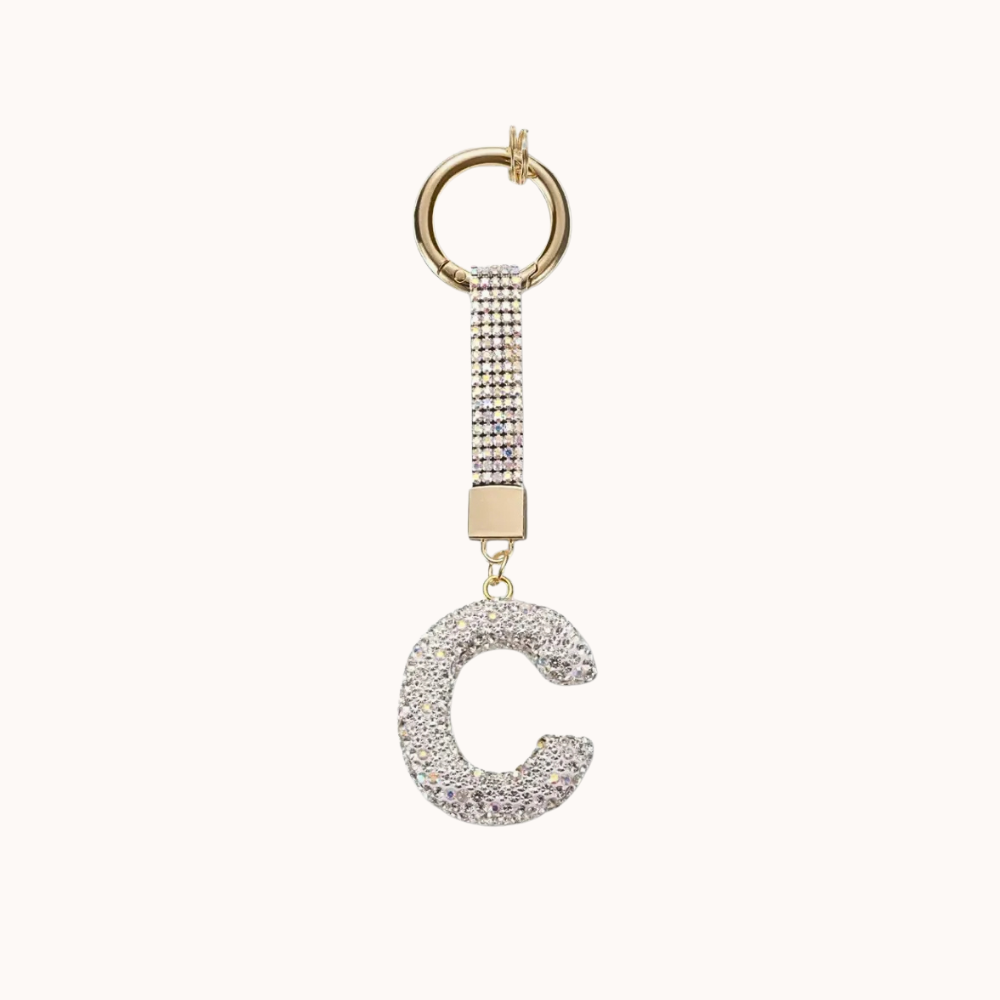 Starry Initials Bag Charm