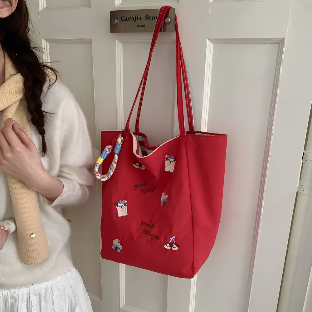 Fioratta Embroidered Tote Bag for Women | Asverra